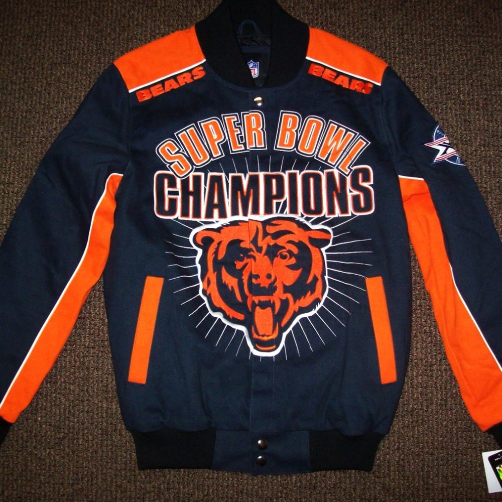 CHICAGO BEARS SUPER BOWL XX CHAMP JACKET 3X 4X 6X - Picture 3 of 12